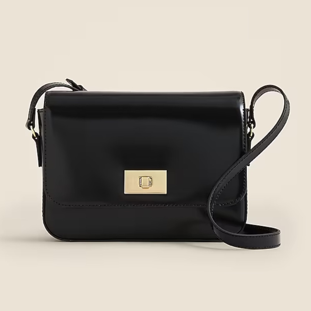 NWT J Crew Patent Edie Bag